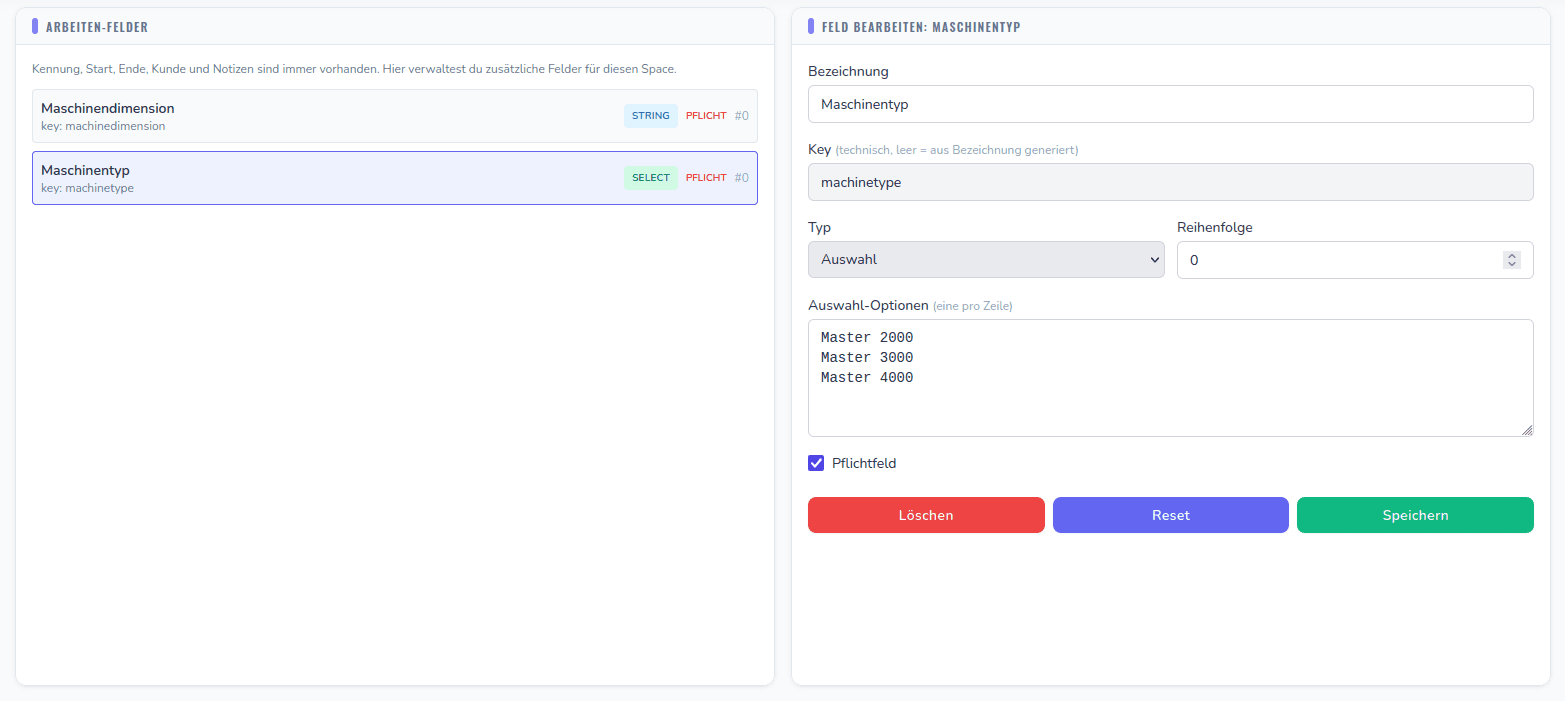 Excel-Export der Arbeitszeiten in TaskHive
